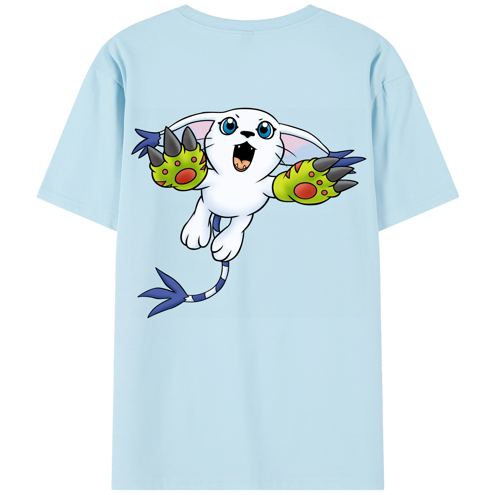（画像用） Digimon デジタルモンスター/デジモン 綿100％半袖Tシャツ（背面プリント）